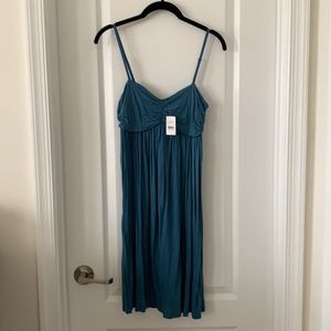 NWT LOFT Blue Empire Waist Sundress Size Medium